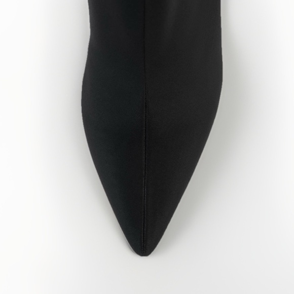 Jeffrey Campbell Women's SIREN Stretch Pointed Toe Boots Black Size 7.5M - Picture 4 of 8